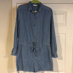 Loft denim romper